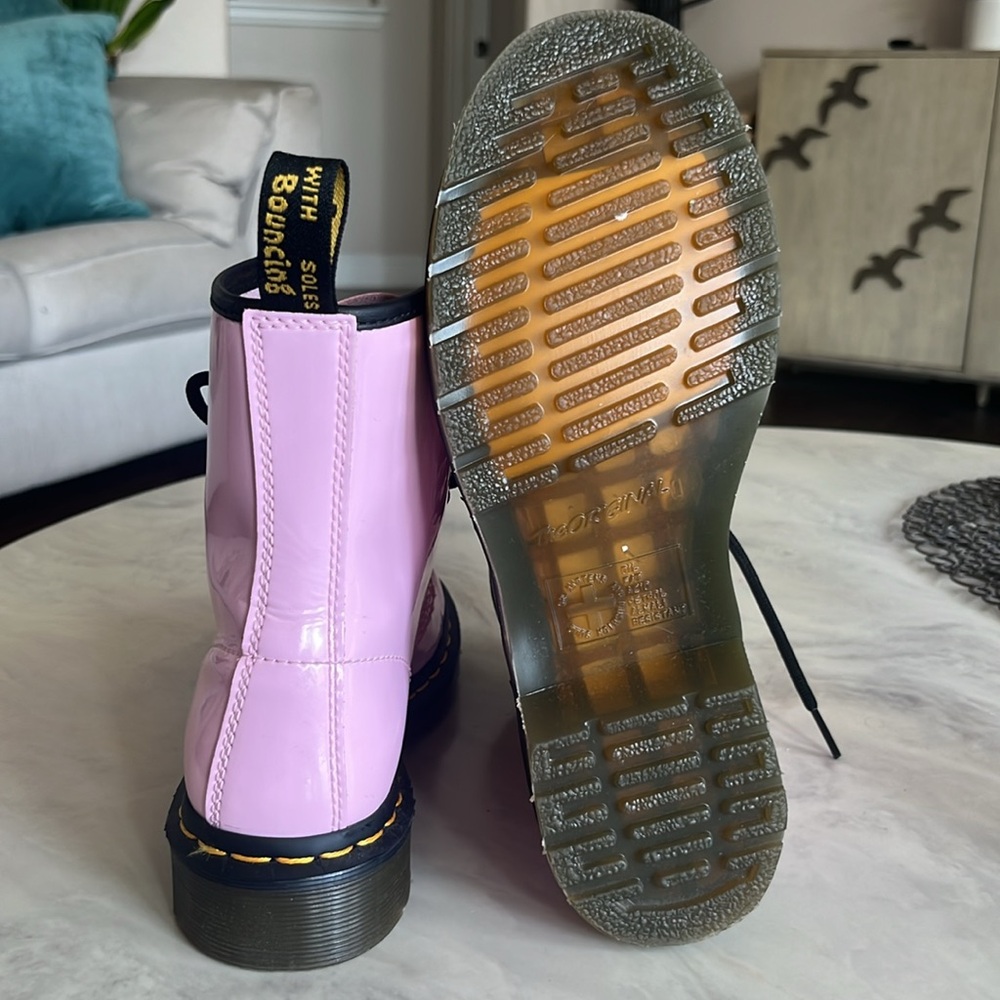 Dr. Marten 1460 Pink Pastel Chunky Boots Sz 6 - Picture 7 of 9